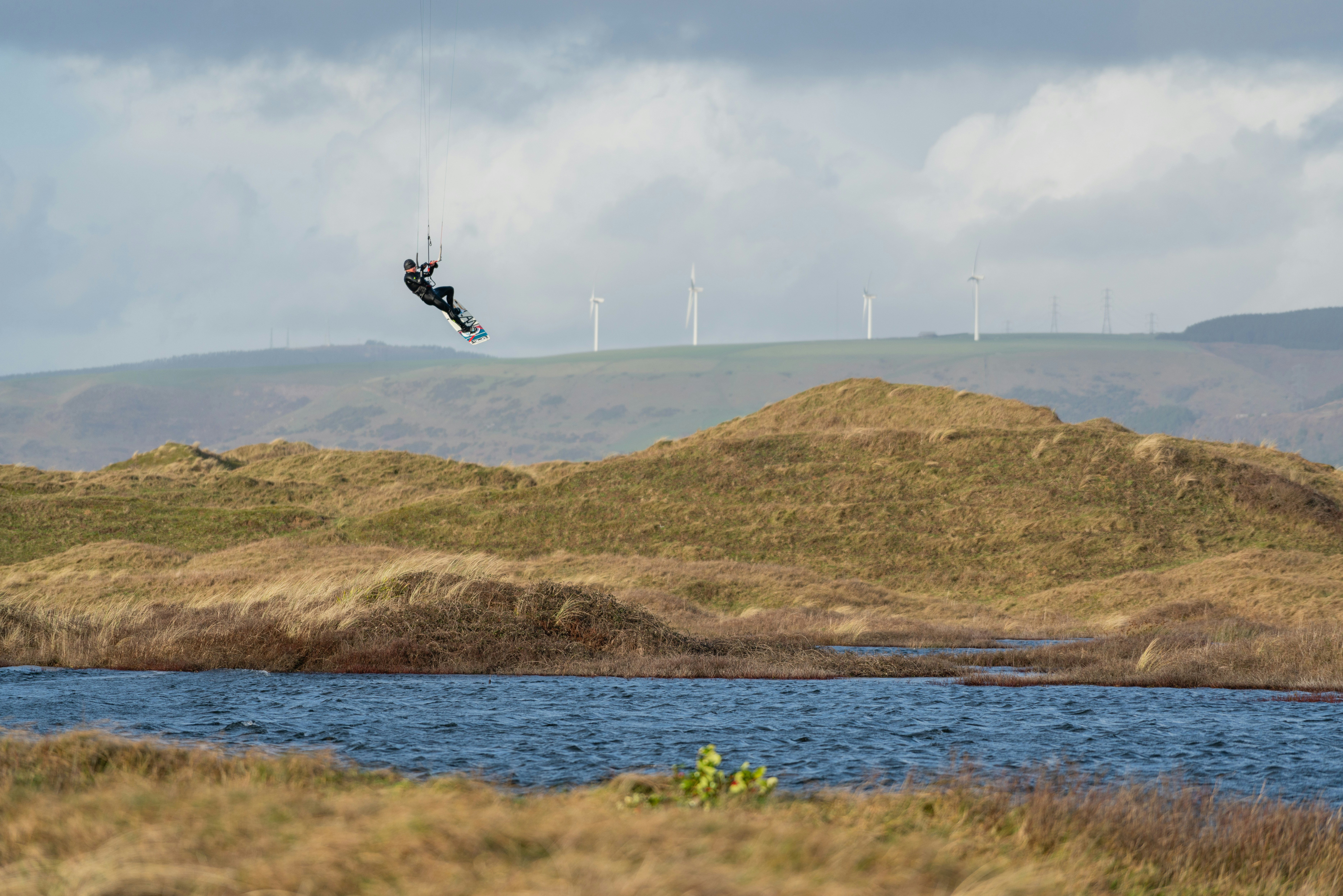 black bird flying over the sea during daytime